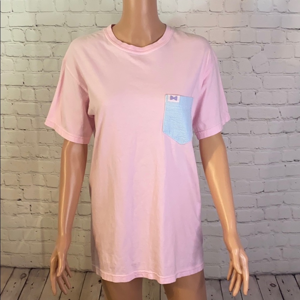 Lauren James Fraternity Collection Pink Tee size small
